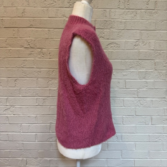 Old Navy Pink Mock Neck Eyelash Sweater - Picture 5 of 7